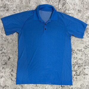 lululemon athletica Vibrant Blue Short Sleeve Polo